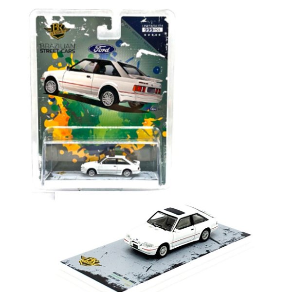 Miniatura carro Ford Escort XR3 Branco - 1/64