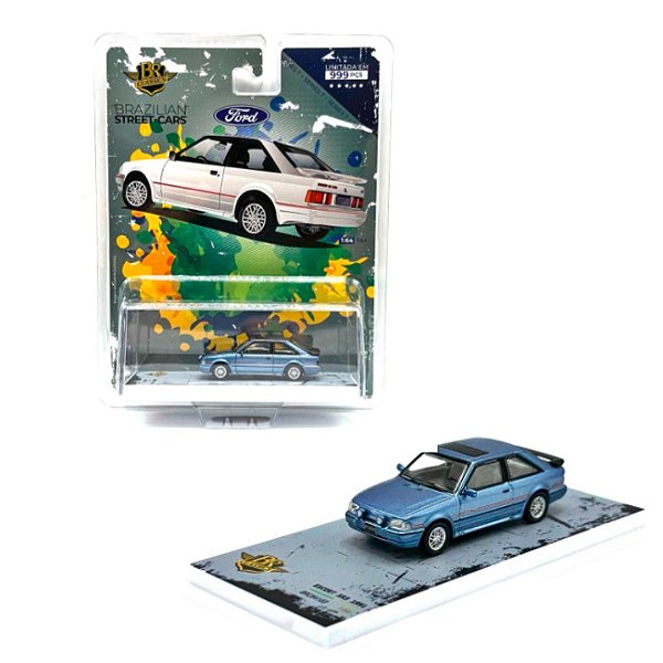 Miniatura carro Ford Escort XR3 Azul - 1/64