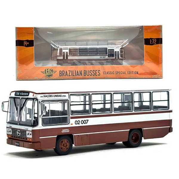 Miniatura Ônibus Caio Gabriela II Nações Unidas - 1/72