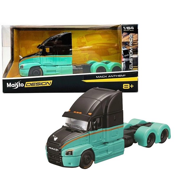 Miniatura Caminhão Mack Anthem Verde 1/64 - maisto