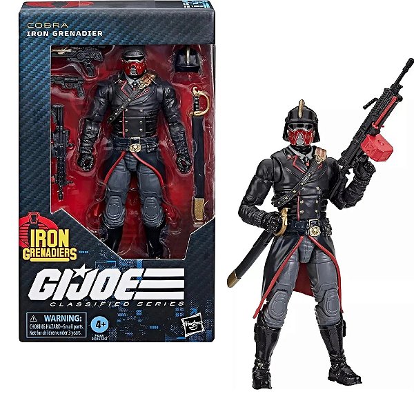 Boneco Gijoe Classified cobra Iron Grenadier - Hasbro