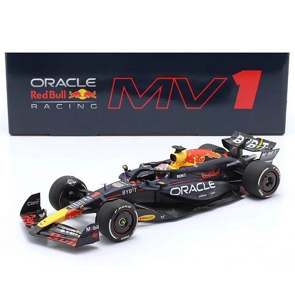 Miniatura Formula 1 Verstappen Red Bull RB20 Bahrein GP 1/18