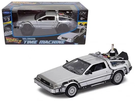 Miniatura 1/24 Delorean de Volta para o Futuro 2
