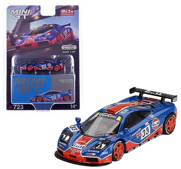 Miniatura carro McLaren F1 GTR GULF 24H Le Mans Mini GT 1/64