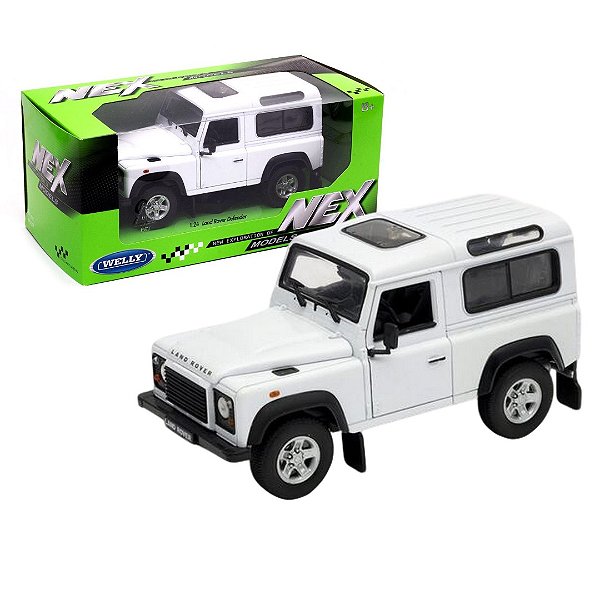 Miniatura Land Rover Defender Branca 1/24