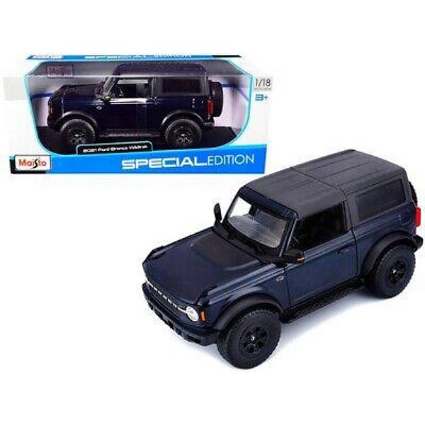 Miniatura carro Ford Bronco WildTrack 2DR azul 1/18
