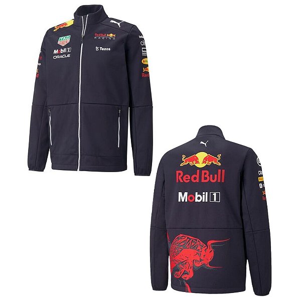 Jaqueta Formula 1 Red Bull Team tamanho G ziper branco
