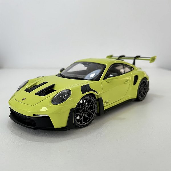 Miniatura carro Porsche 911 GT3 RS 2024 neon 1/18