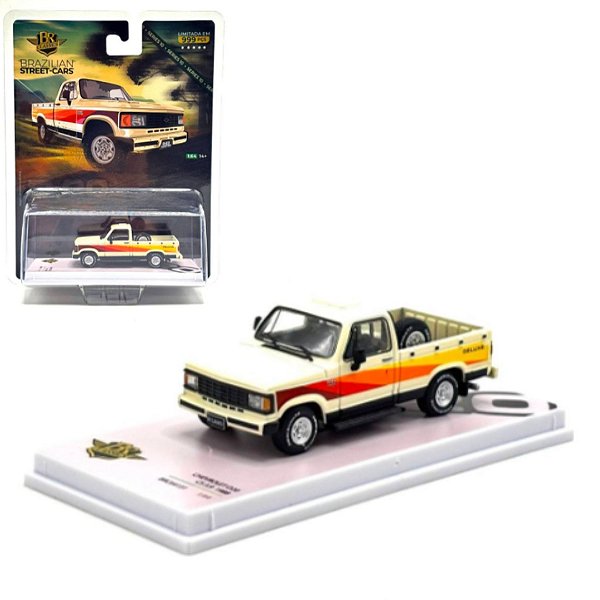 Miniatura carro Chevrolet D20 CS 3.9 Bege 1/64