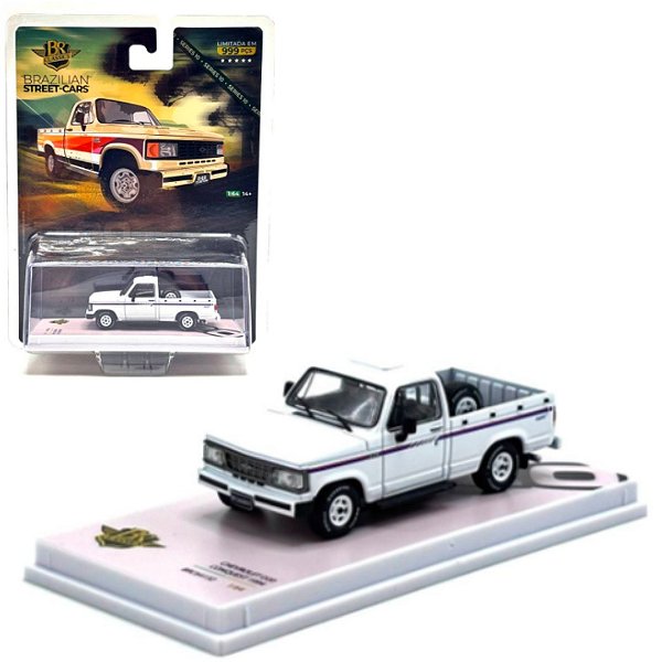 Miniatura carro Chevrolet D20 Branco 1/64