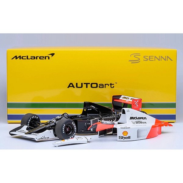 Fórmula 1 Ayrton Senna Mclaren MP4/6 Japão GP 1/18 Removível
