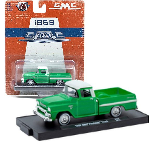 Miniatura carro GMC Fleetside Truck verde 1959 1/64