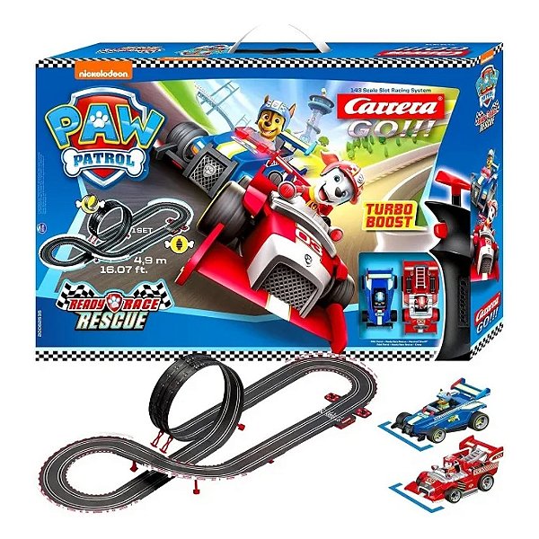 Autorama Carrera Go Patrulha Canina Pista Elétrica 4,9m 1/43