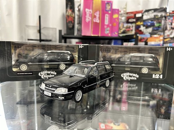 Miniatura Carro 1991 Chevrolet Omega Suprema Preto 1/24