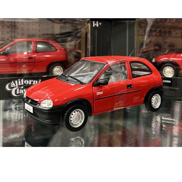 Miniatura carro Chevroelt Corsa Wind 1994 vermelho - 1/24