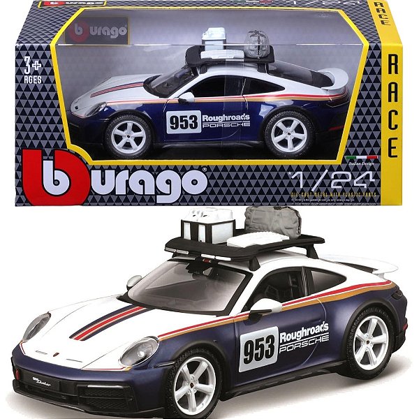 Miniatura carro Porsche 911rally Dakar Roughroads - 1/24
