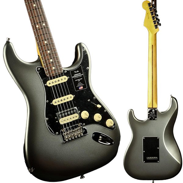 Guitarra Fender Strato American Professional Ii Mercury - seminova