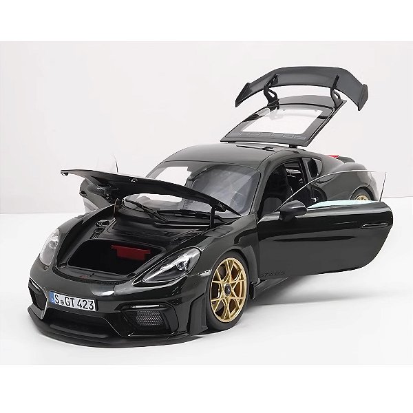Miniatura Porsche Cayman GT4 RS Weissach Brewster Green 1/18