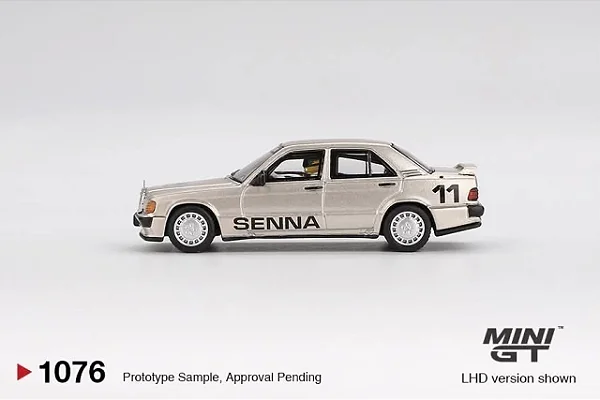 Mercedes-Benz 190E 2.3-16 #11 Ayrton Senna 1984 Nurburgring Race of Champions 1:64 Mini GT