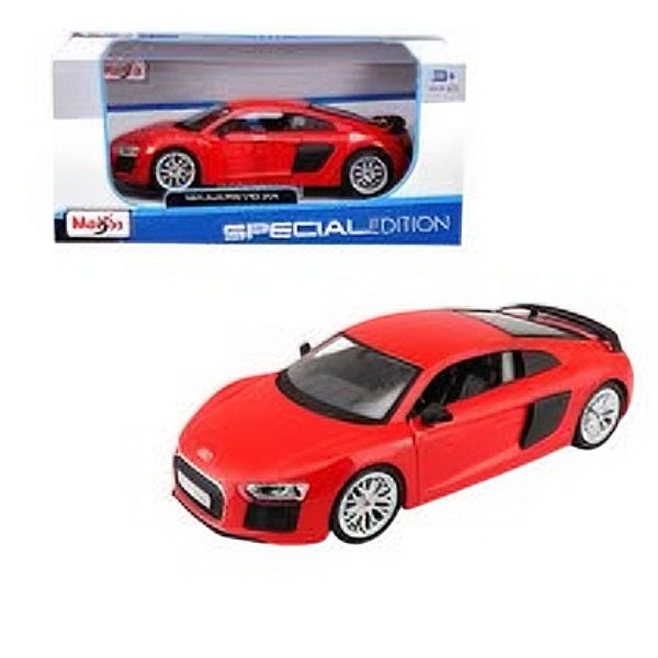 Miniatura Carro Audi R8 V10 plus vermelho 1/24 - maisto