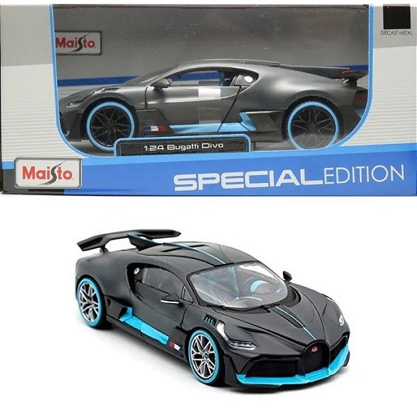 Miniatura Carro Bugatti Divo preto 1/24 - maisto