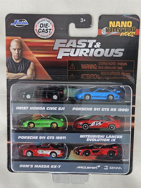 Nano Hollywood Rides FAST & FURIOUS COLLECTOR SERIES - MCLAREN SENNA +5