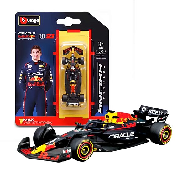 Miniatura F1 Red Bull RB21 1 Max Verstappen 1/64 - Bburago