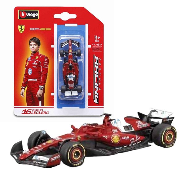 Miniatura F1 Ferrari SF-25 44 Charles Leclerc 1/64 - Bburago