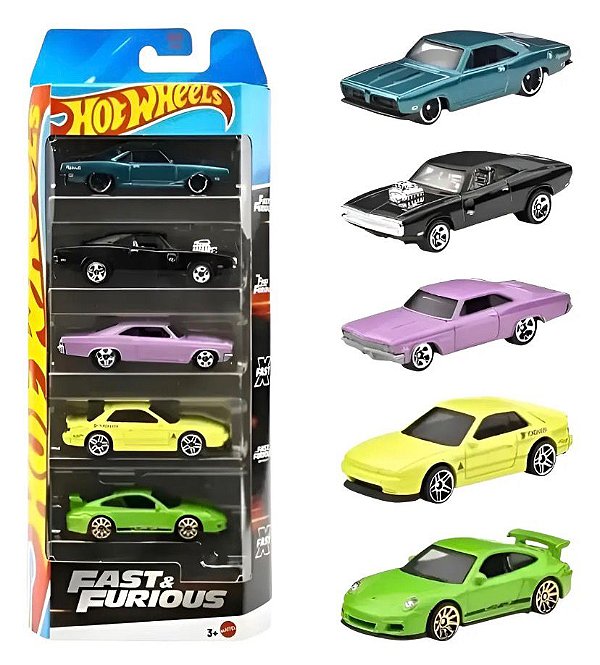 Pack hot wheels Fast e Furious (5)