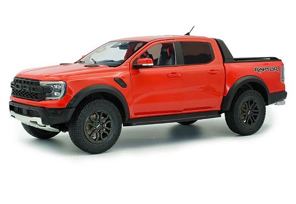 Miniatura Ford Ranger Raptor 2024 1/18 Laranja