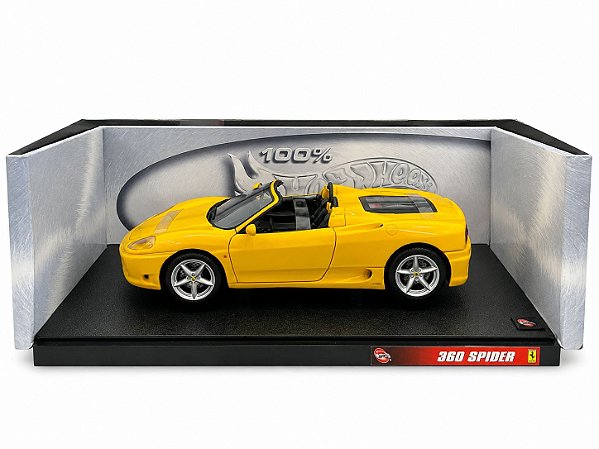 Miniatura Ferrari 360 Spider 1/18 hot wheels  - SEMINOVA