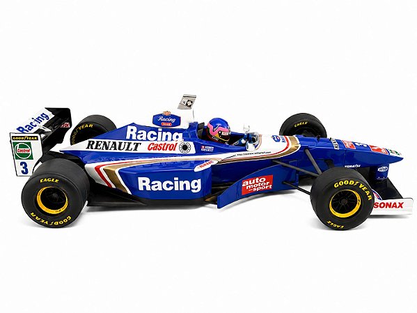 Miniatura williams villeneuve campeão 1997 Com Caixa Acrílica  -1/18