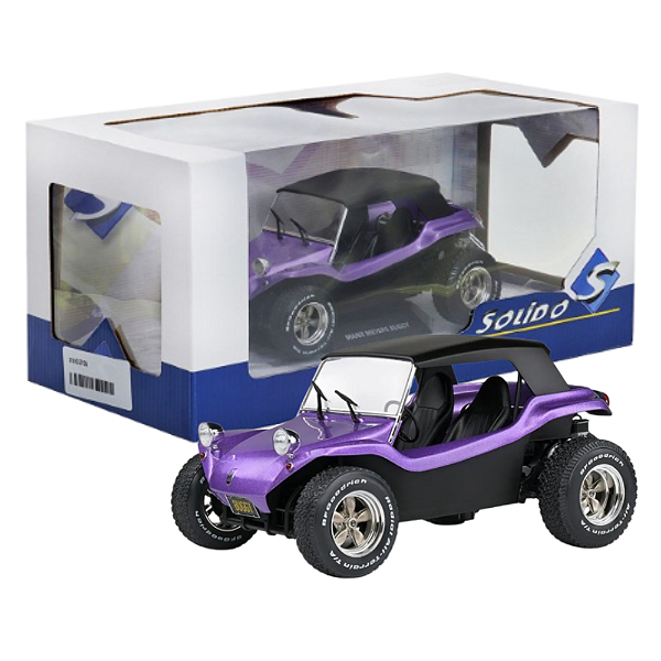 Miniatura Meyers Manx Buggy 1965 Roxo 1:18 Solido Cor Violeta