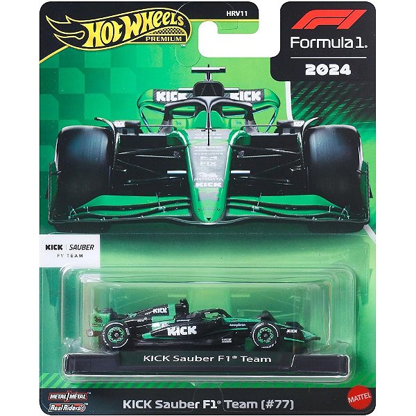 Miniatura Hotwheels KICK Sauber F1 Team (#77) F1 2024