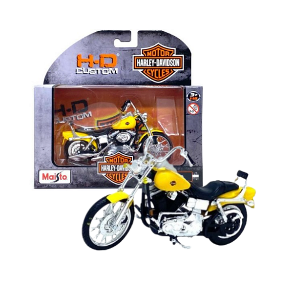Miniatura Moto Harley Davidson Dyna Wide Glide - 1/18