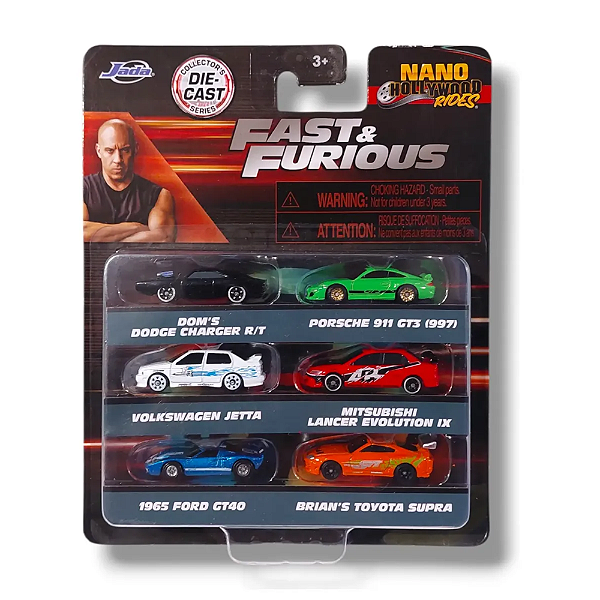 Nano Hollywood Rides FAST & FURIOUS COLLECTOR SERIES - Porsche 911 +5