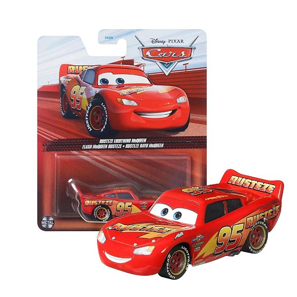 Miniatura Disney Pixar Carros Rusteze Lightning McQueen 1/55