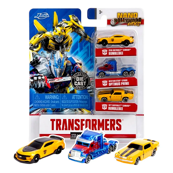 Nano Hollywood Transformers Optimus Prime & Bumblebee x3