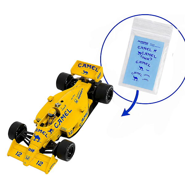 Miniatura Mini GT Lotus 99T #12 Ayrton Senna 1987 1/64