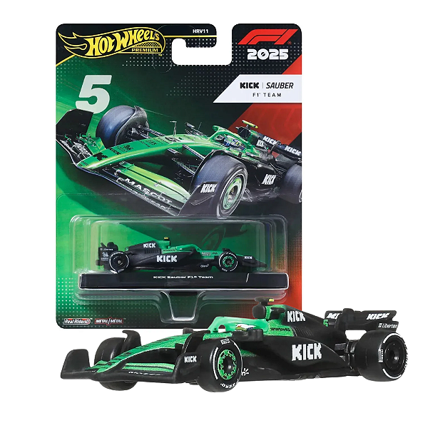 Miniatura HotWheels Kick Sauber F1 Team (#5) 2025 1/64