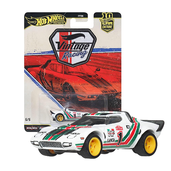 Miniatura Hotwheels Vintage Racing Lancia Stratos 1/64