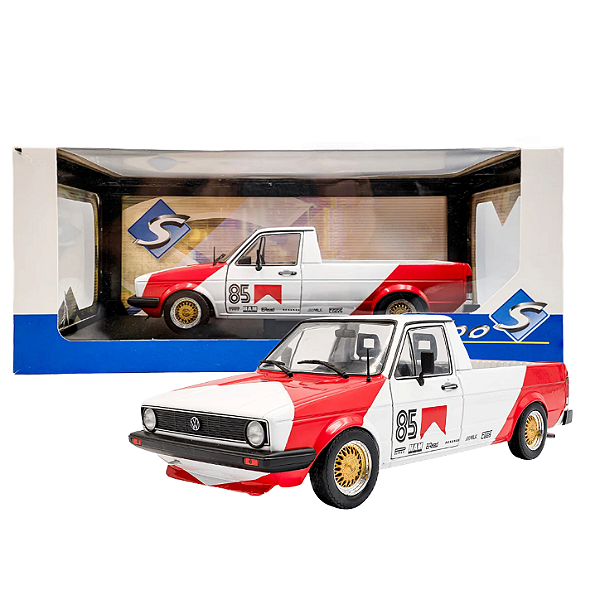 Miniatura Solido Picape Volkswagen Caddy  Branco 1/18