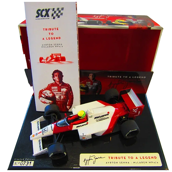 Miniatura F1 Mclaren Mp4/6 Ayrton Senna Scx Scalextric  1/32