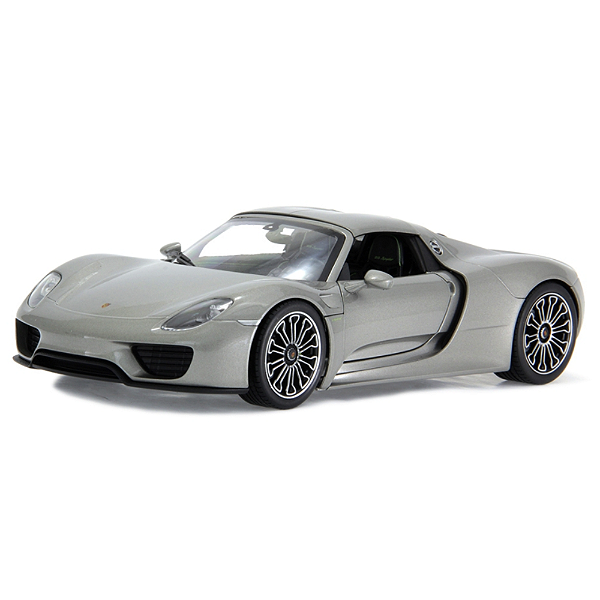 Miniatura  Porsche 918 Spyder Welly Prata 1/18