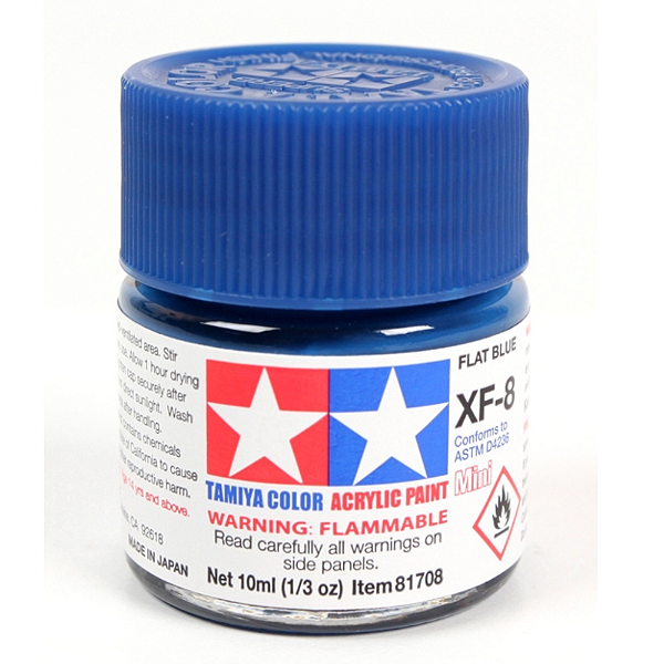 Tinta Acrílica Mini Tamiya Metallic Blue X-13  – 10 ml