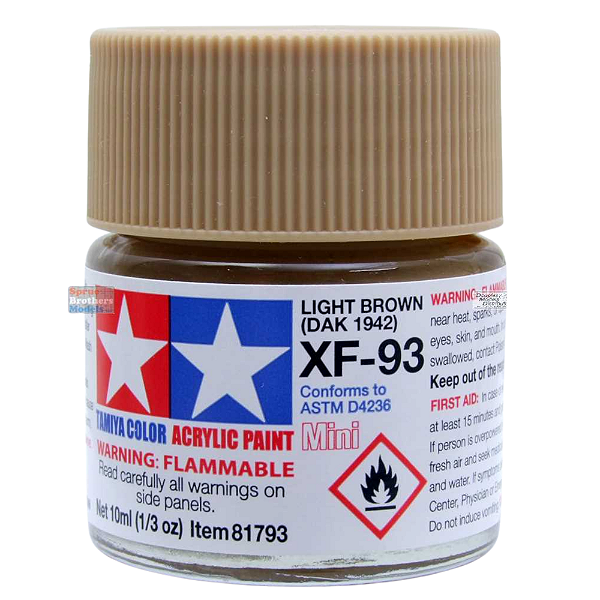 Tinta Acrílica Mini Light Brown (DAK 1942) XF-93 10ml Tamiya