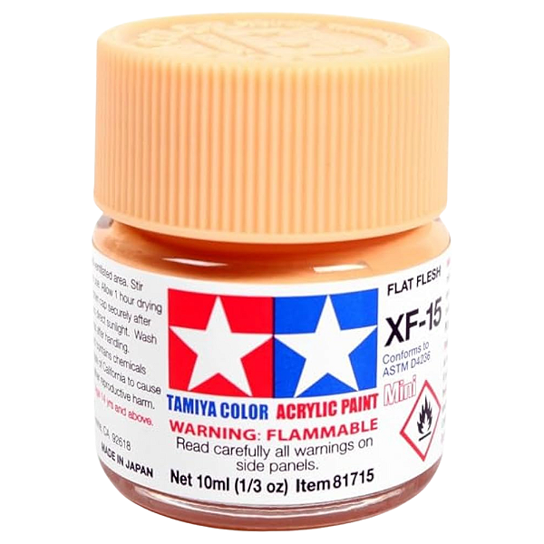 Tinta Acrílica Mini Flat Fresh XF-15 10ml Tamiya