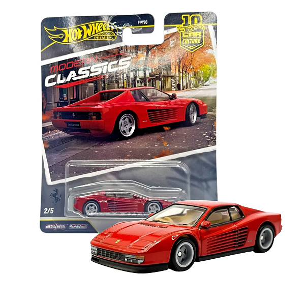 Miniatura Hot Wheels Premium Ferrari Testarossa 1/64