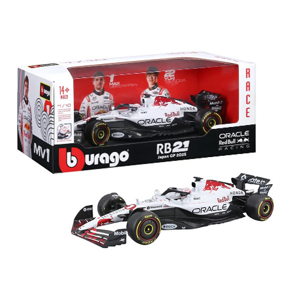 Miniatura Bburago Red Bull RB21 Max Verstappen Japan 1/43