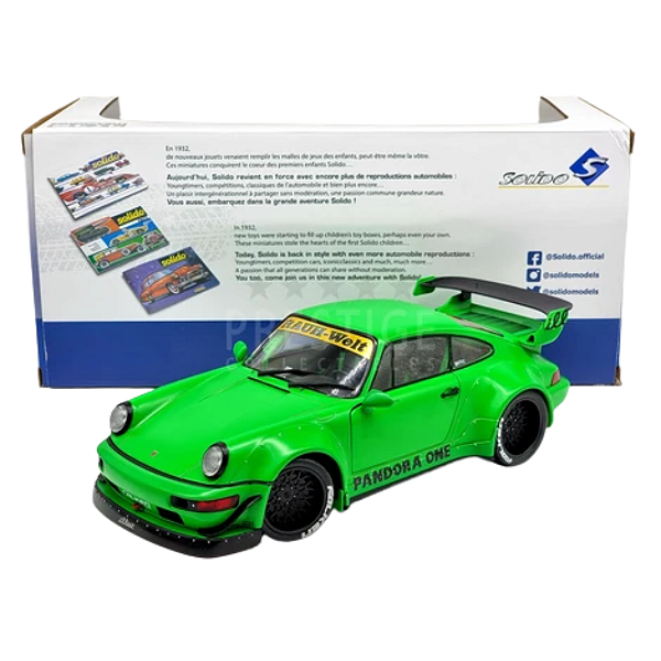 Miniatura Porsche 911 Rwb 964 1993 Verde Solido 1/18